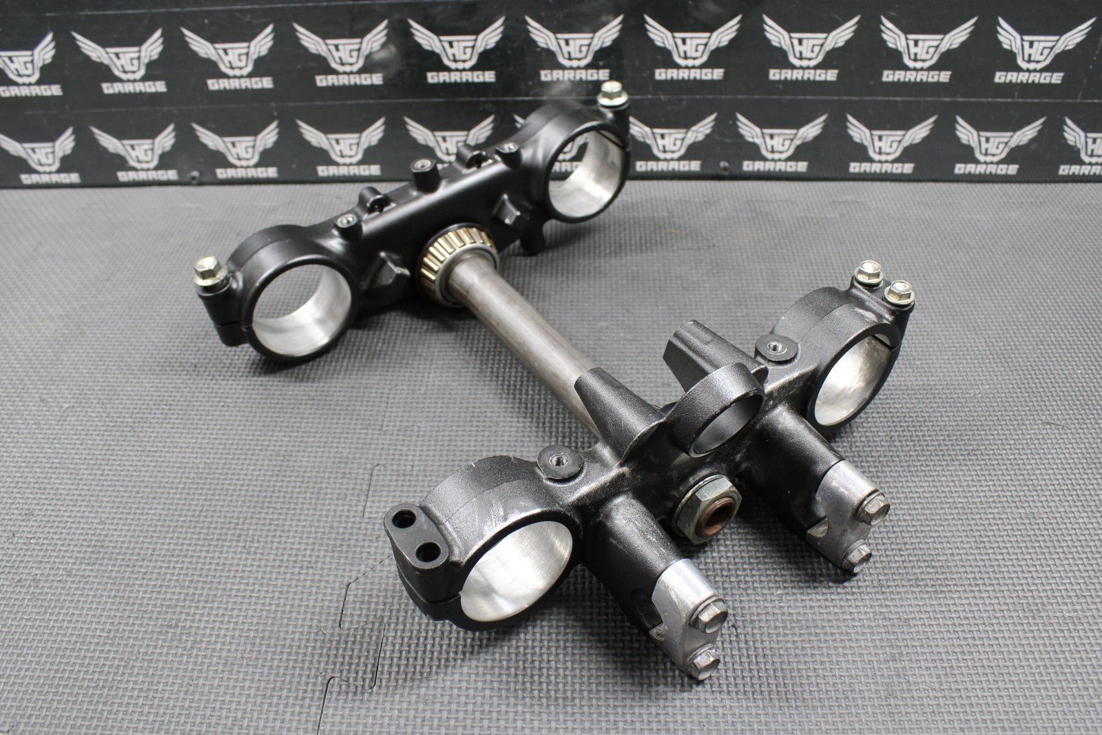 2009 KAWASAKI 09 - 20 KLX250 KLX250SF OEM FRONT FORKS TRIPLE TREE BAR CLAMP STEM - hggarage