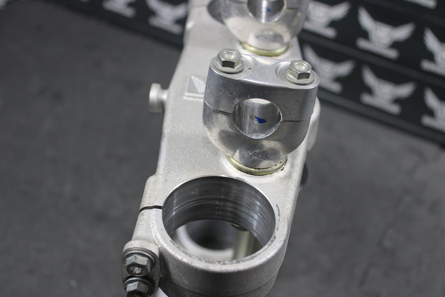 2003 Honda CRF450R OEM Front Forks Lower Upper Triple Tree Stem - hggarage