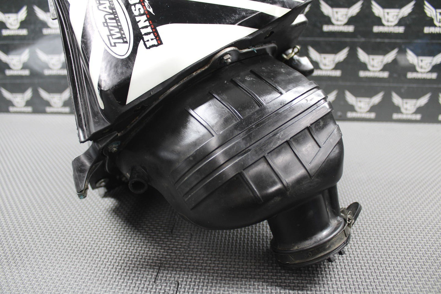 2008 HONDA CRF250R OEM AIRBOX AIR CLEANER FILTER BOX CASE INTAKE BOOT NICE! - hggarage