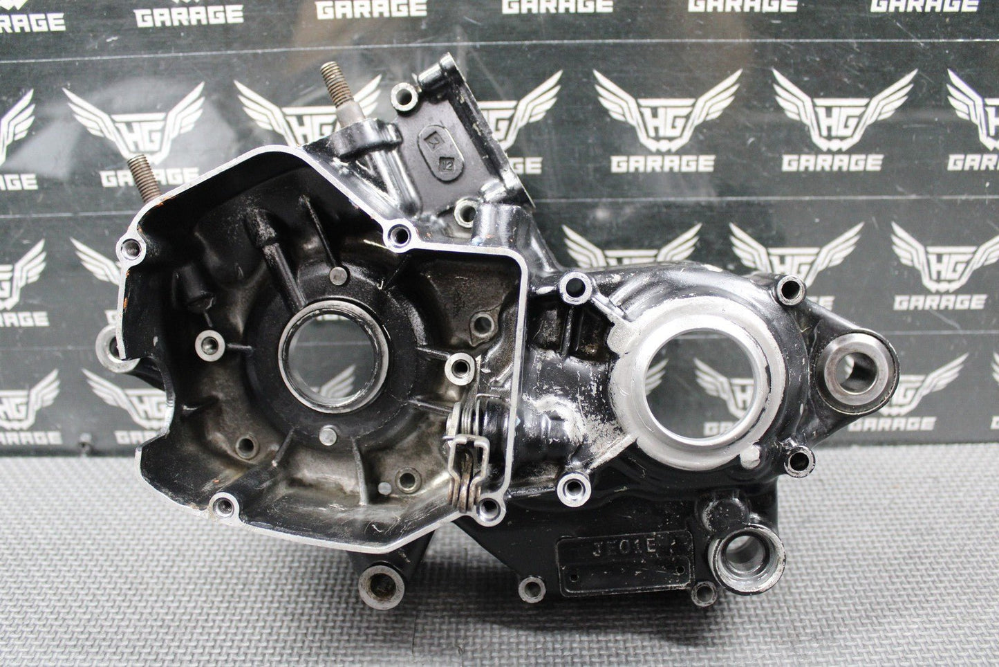 1988 HONDA CR125R OEM LEFT ENGINE MOTOR CRANKCASE CRANK CASE 112A0 - KS6 - 830 GOOD! - hggarage