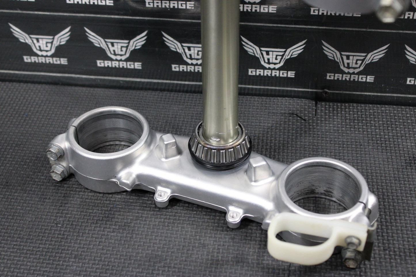 1996 KAWASAKI KX125 OEM FRONT FORKS LOWER UPPER TRIPLE TREE STEM CLAMP SET NICE! - hggarage