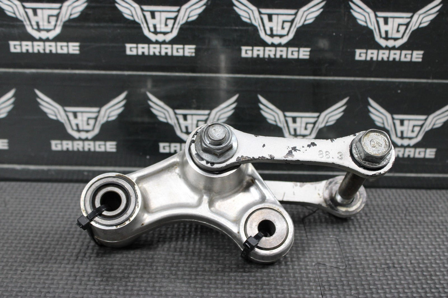 2003 KAWASAKI KX65 02 - 22 OEM REAR SHOCK LINKAGE LINKS 39007 - 1299 46102 - 1432 - hggarage