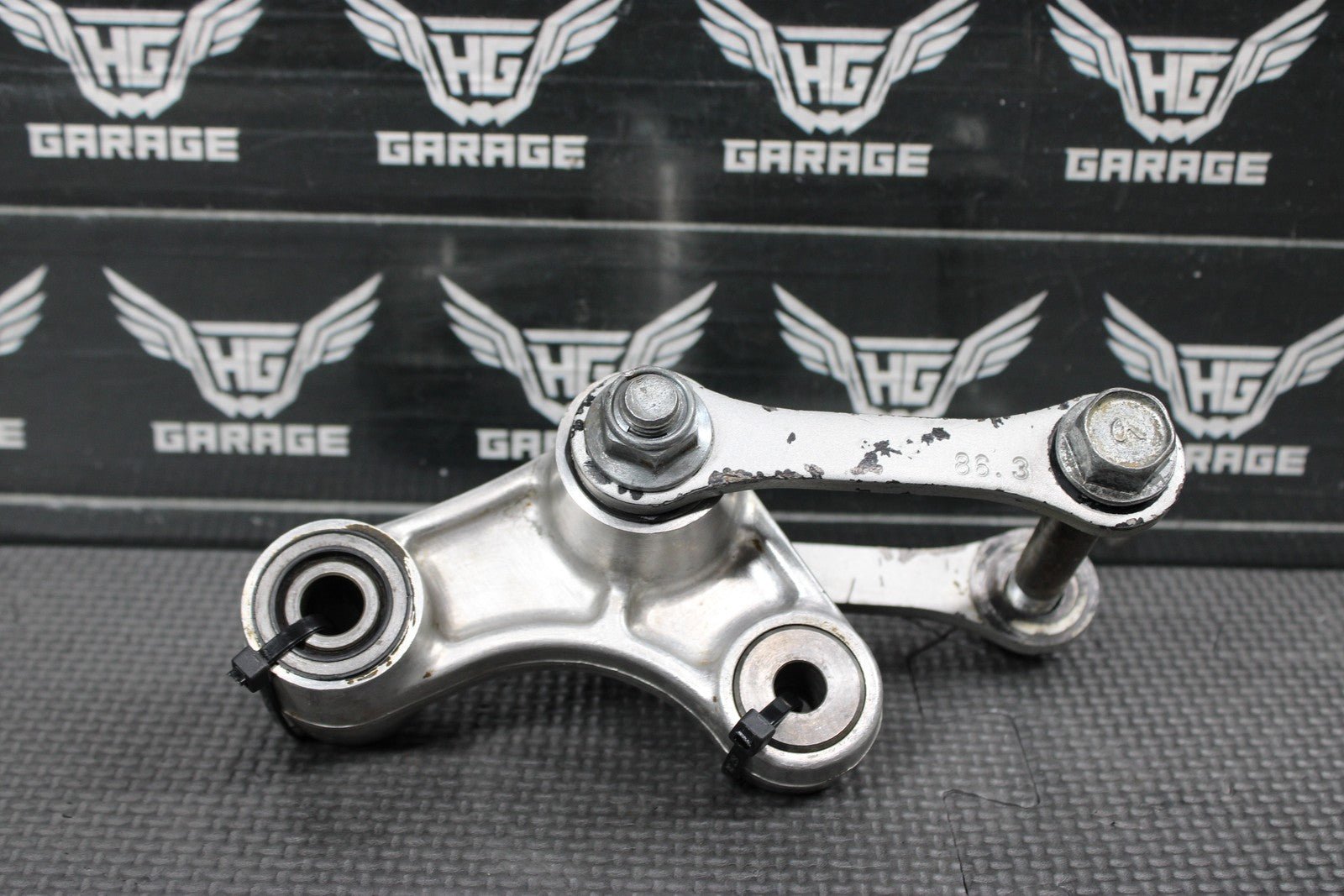 2003 KAWASAKI KX65 02 - 22 OEM REAR SHOCK LINKAGE LINKS 39007 - 1299 46102 - 1432 - hggarage