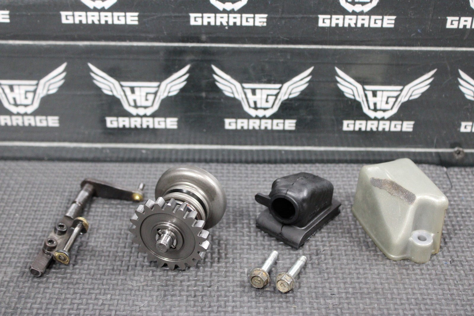 1996 KAWASAKI KX125 OEM ENGINE POWERVALVE EXHUAST VALVE LINKAGE GOVERNOR - hggarage