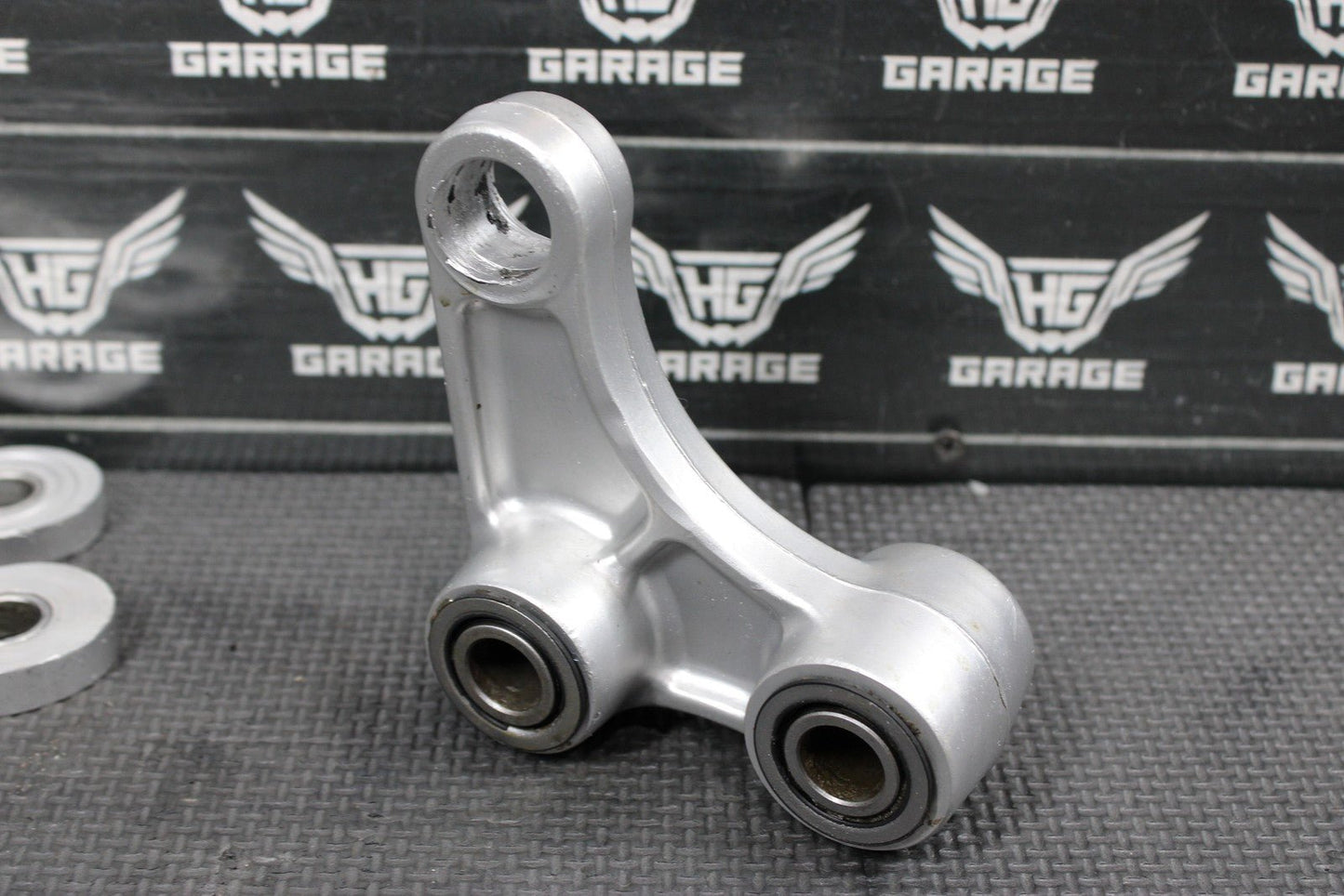 1997 KAWASAKI KX250 OEM REAR SHOCK LINKAGE LINKS RELAY ARM PARTS OR REPAIR! - hggarage