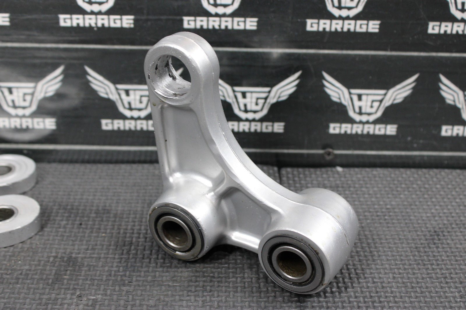 1997 KAWASAKI KX250 OEM REAR SHOCK LINKAGE LINKS RELAY ARM PARTS OR REPAIR! - hggarage