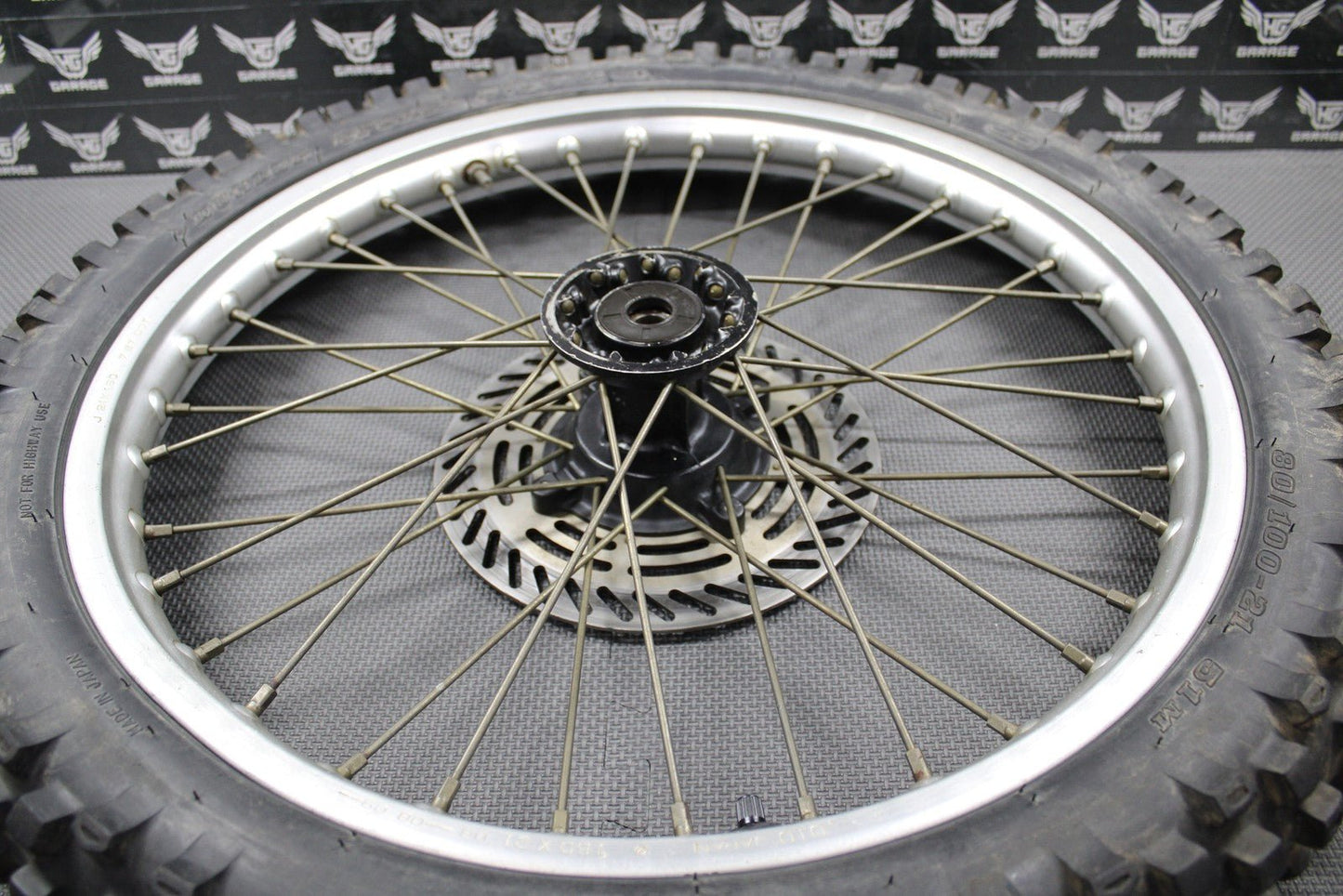 1988 HONDA CR125R CR250R CR500R OEM 21" FRONT WHEEL RIM HUB TIRE 446A5 - KS6 - 830 - hggarage