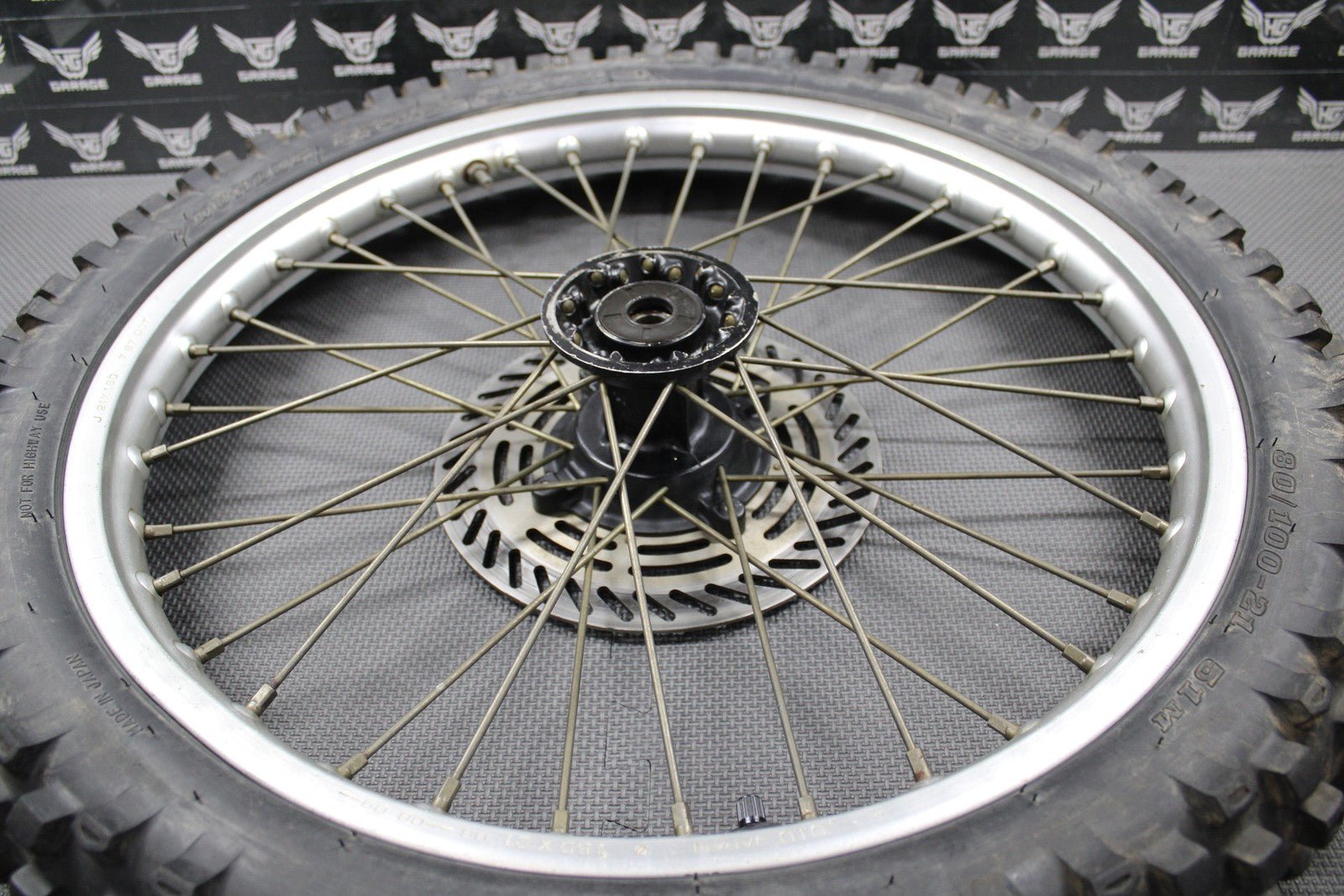 1988 HONDA CR125R CR250R CR500R OEM 21" FRONT WHEEL RIM HUB TIRE 446A5 - KS6 - 830 - hggarage