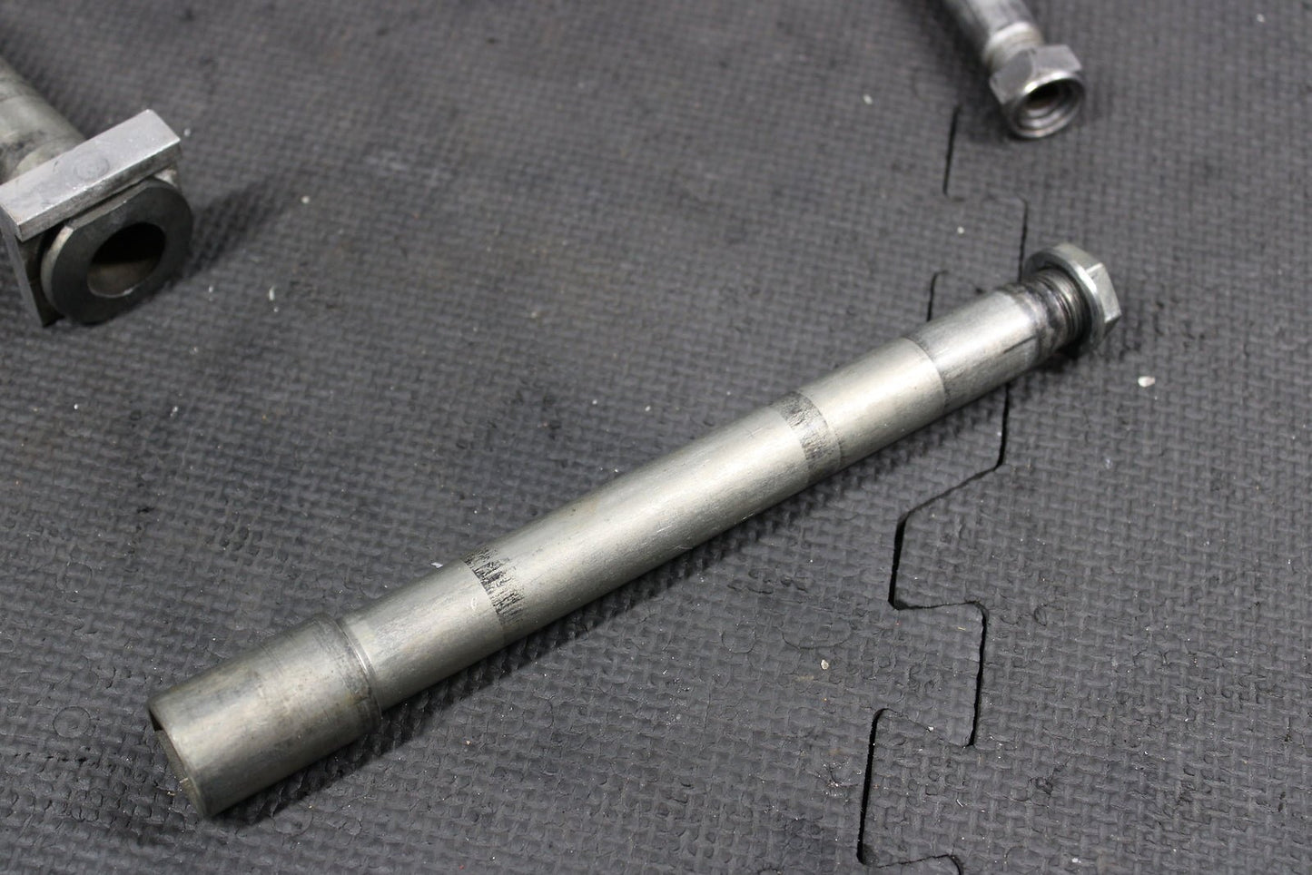 2011 KAWASAKI KX250F OEM FRONT REAR AXLE BACK WHEEL RIM SWINGARM PIVOT BOLT AXLE - hggarage