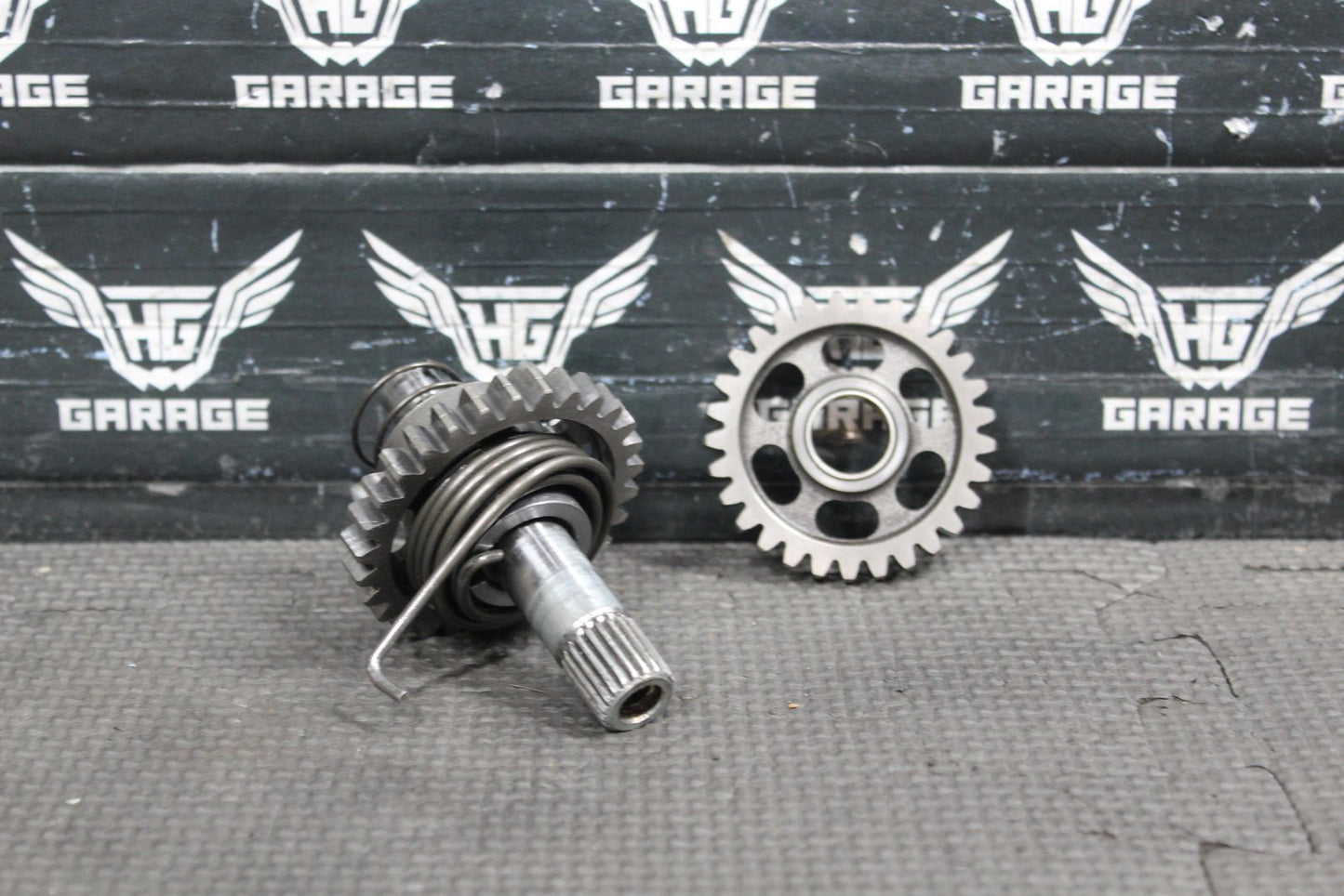 2002 HONDA CR125R OEM KICKSTART KICK START SHAFT W IDLER GEAR - hggarage