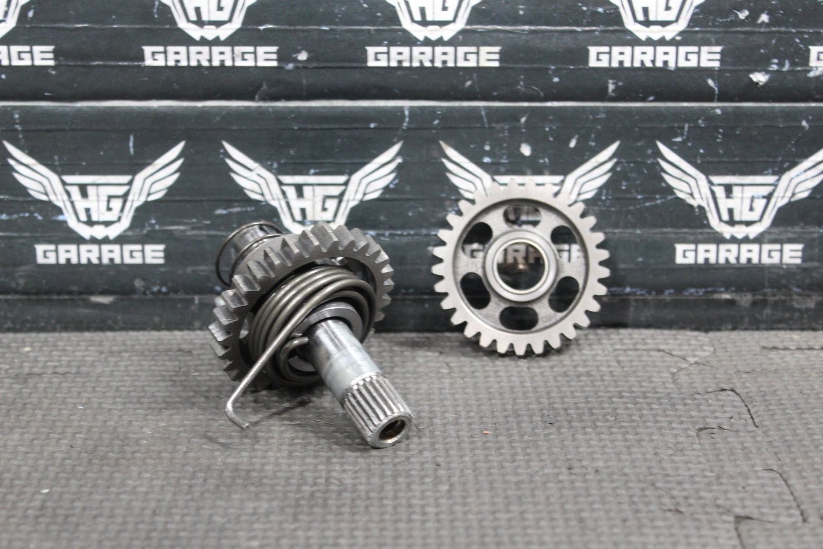 2002 HONDA CR125R OEM KICKSTART KICK START SHAFT W IDLER GEAR - hggarage