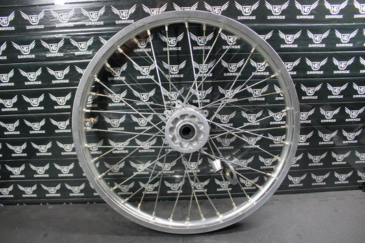 2002 HONDA 02 - 05 CRF450R OEM DID SILVER 21" FRONT WHEEL RIM HUB 44650 - KZ4 - 810 - hggarage