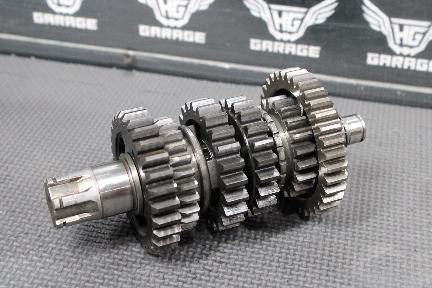 1986 KAWASAKI KDX200 OEM TRANSMISSION TRANNY GEARBOX SHIFT FORKS DRUM GEARS - hggarage