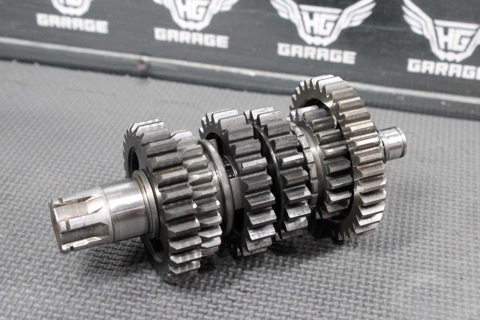 1986 KAWASAKI KDX200 OEM TRANSMISSION TRANNY GEARBOX SHIFT FORKS DRUM GEARS - hggarage