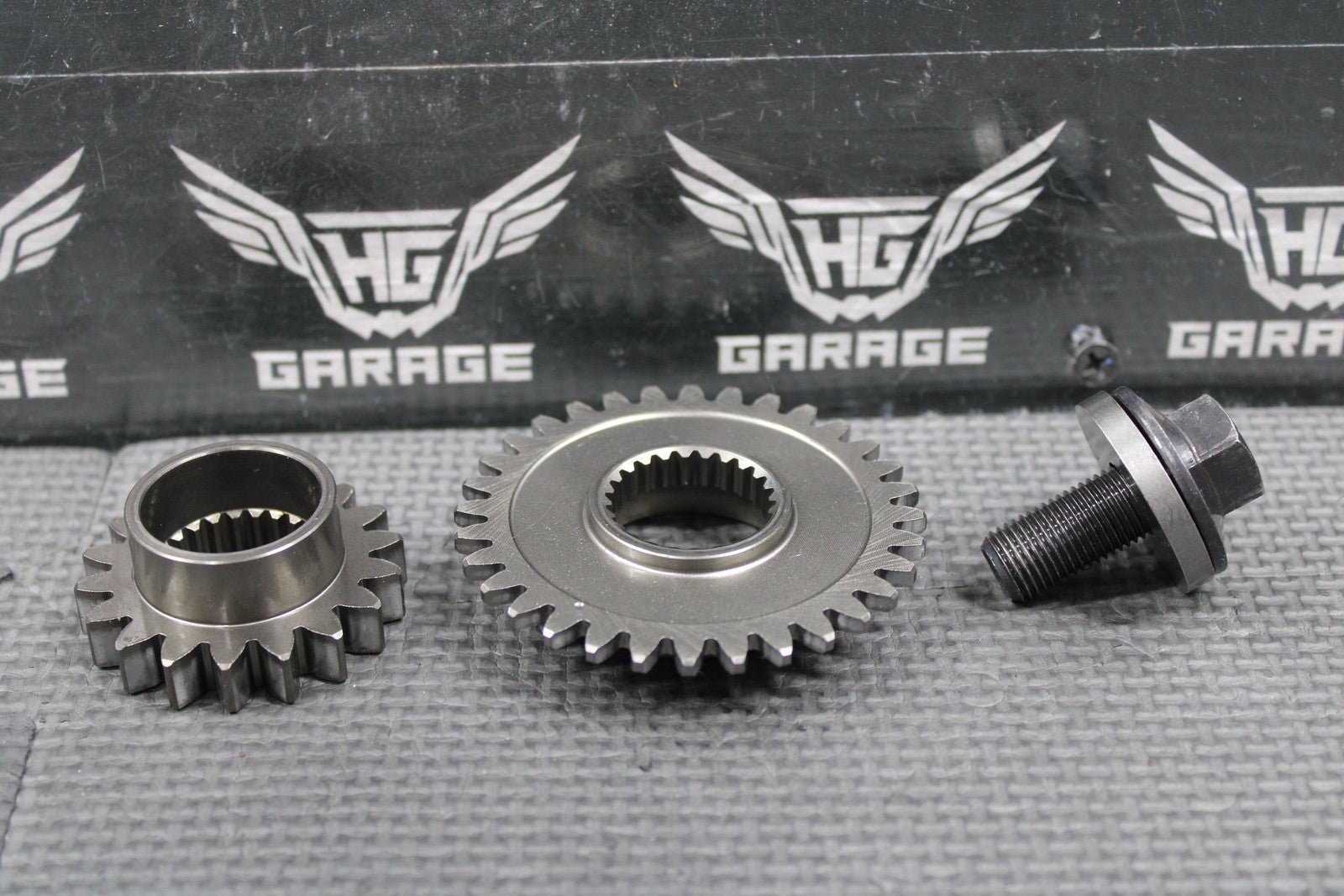 2008 2009 HONDA CRF250R OEM ENGINE CRANKSHAFT PRIMARY MAIN DRIVE GEARS BOLT SET - hggarage