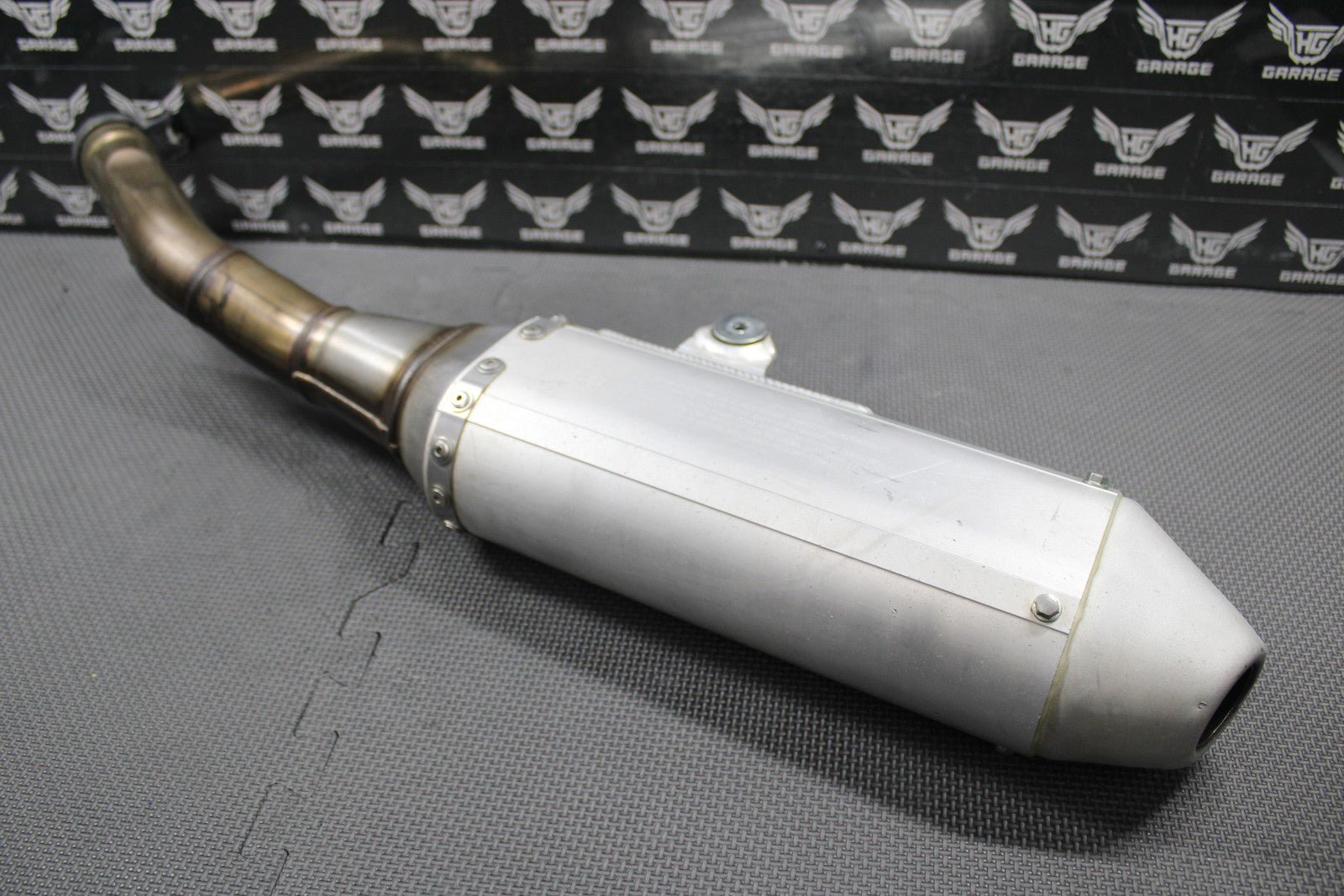 2019 SUZUKI 19 - 25 RMZ250 OEM MUFFLER EXHAUST SILENCER SLIP ON PIPE 14310 - 46K10 - hggarage