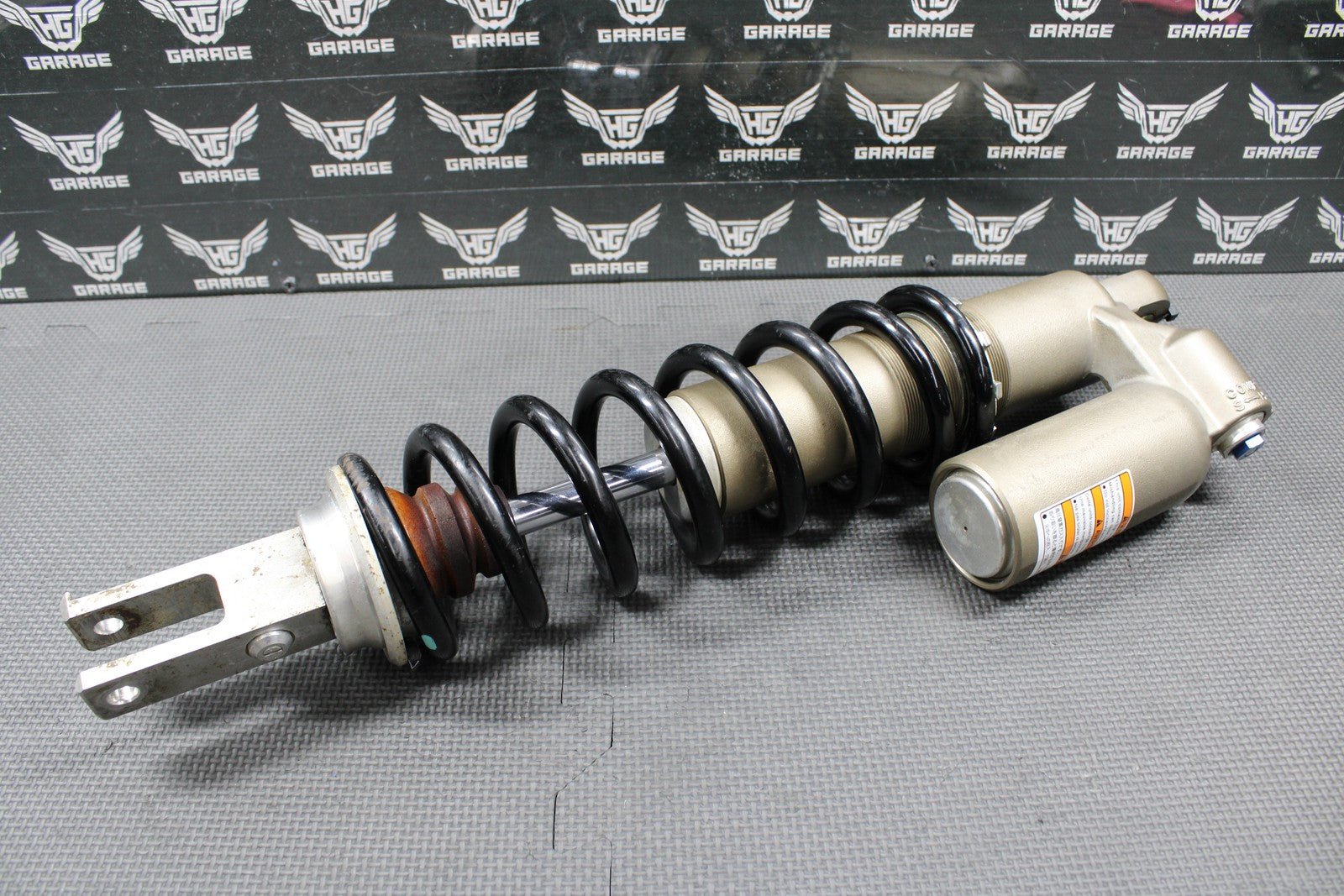 2014 KAWASAKI KX250F OEM REAR BACK SHOCK ABSORBER SUSPENSION 45014 - 0416 - 23P GOOD - hggarage