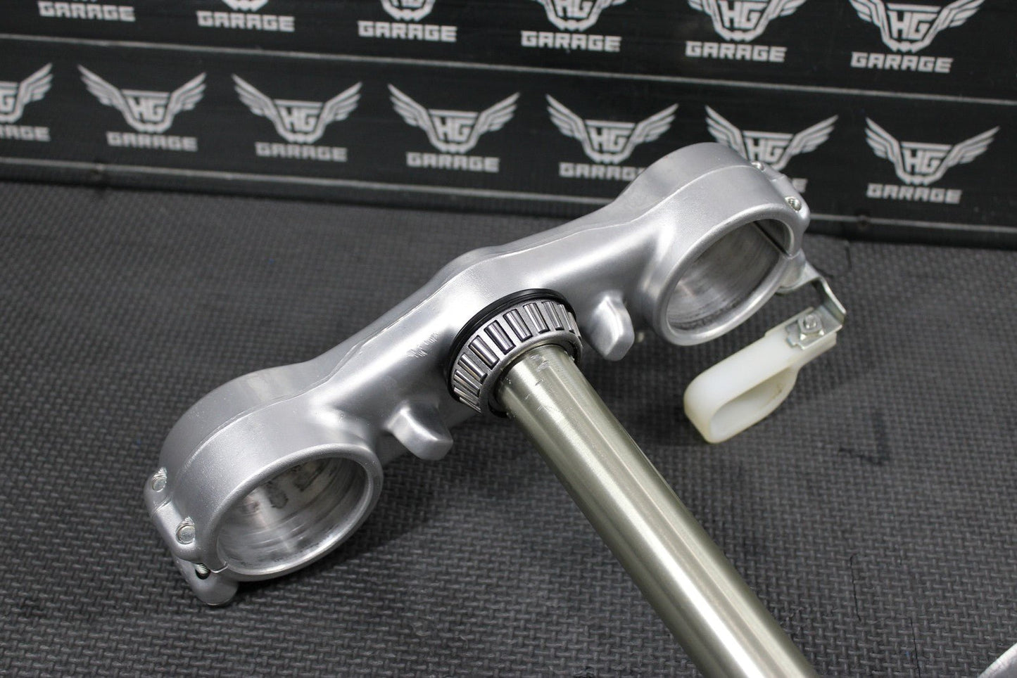 1996 KAWASAKI KX125 OEM FRONT FORKS LOWER UPPER TRIPLE TREE STEM CLAMP SET NICE! - hggarage