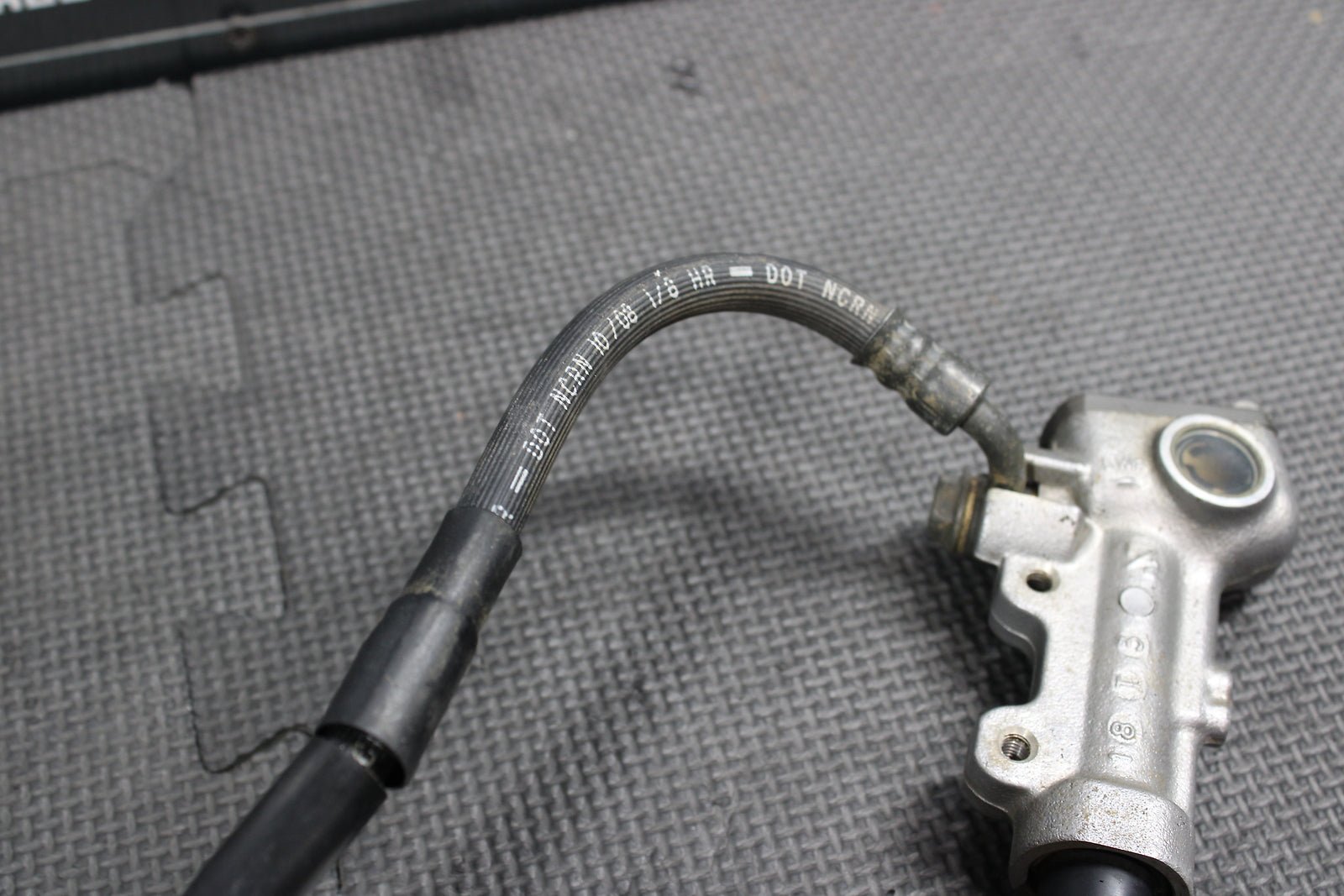 2009 Kawasaki KX250F OEM Nissin Rear Back Brake Caliper Master Cylinder Lever - hggarage