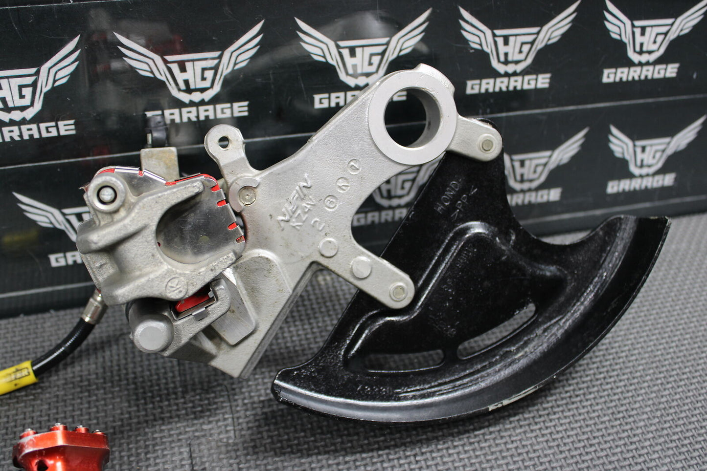 2007 HONDA CRF250R OEM NISSIN REAR BACK BRAKE CALIPER MASTER CYLINDER NICE!!