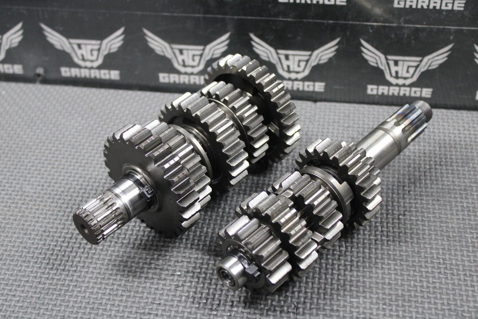 2007 KAWASAKI KX250F OEM TRANSMISSION TRANNY GEARBOX GEARS SHIFT FORKS GOOD - hggarage