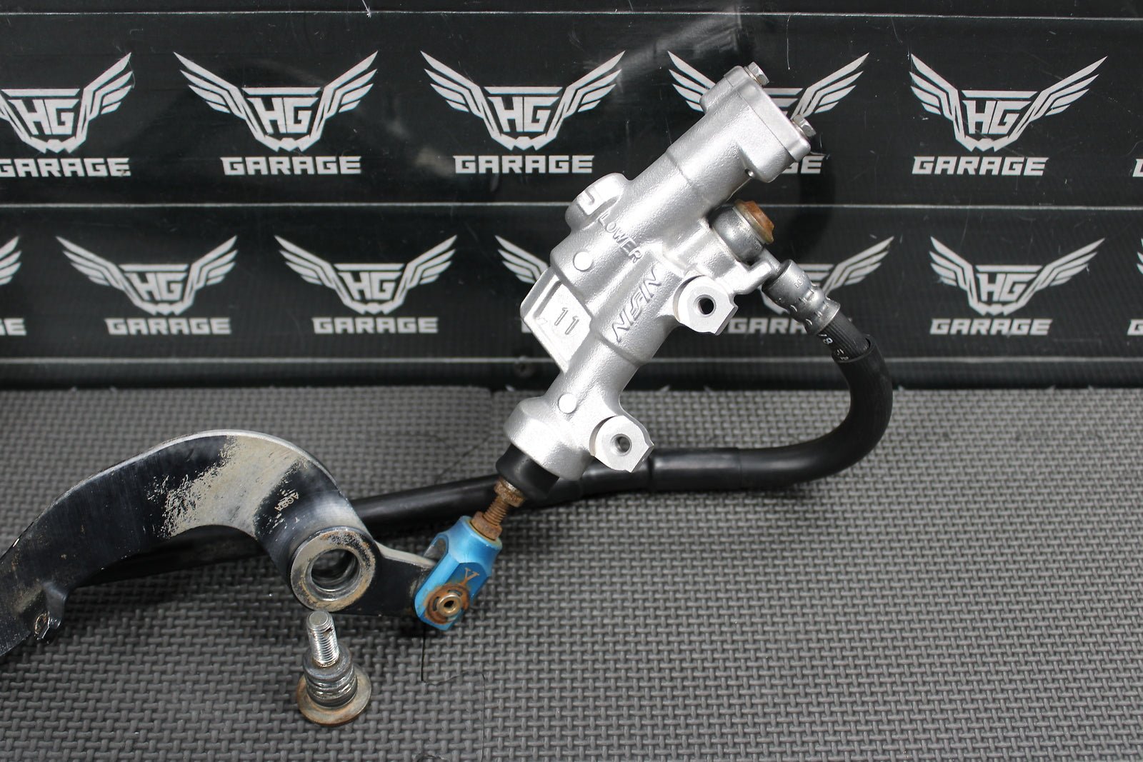 2009 YAMAHA YZ450F OEM NISSIN REAR BACK BRAKE CALIPER MASTER CYLINDER LEVER - hggarage