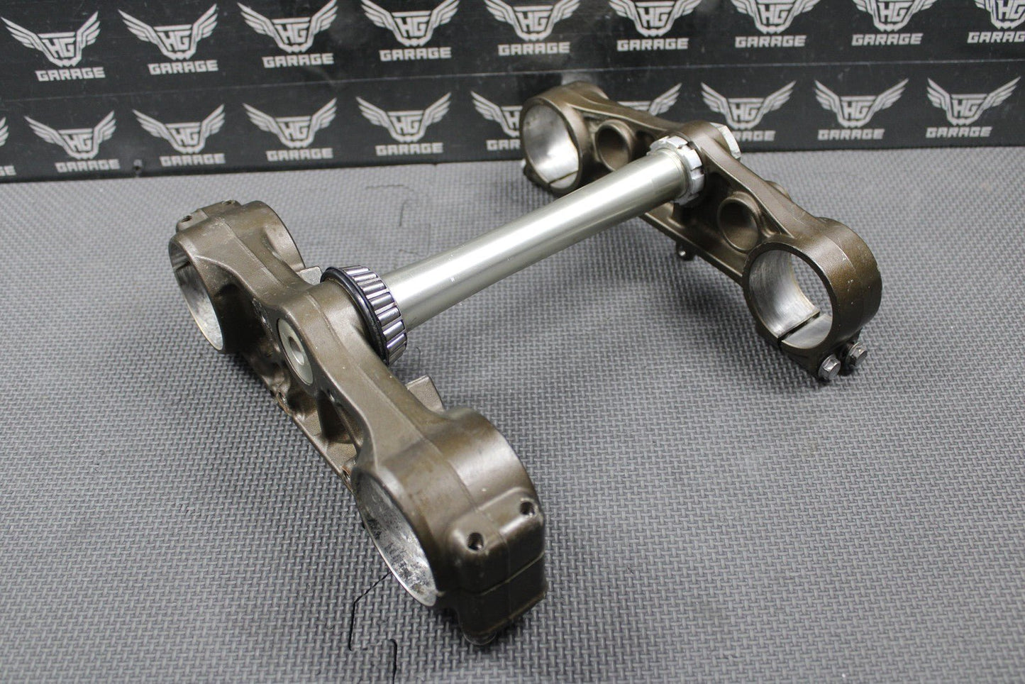 2007 2008 KAWASAKI KX250F OEM FRONT FORKS LOWER UPPER TRIPLE TREE STEM BAR CLAMP - hggarage