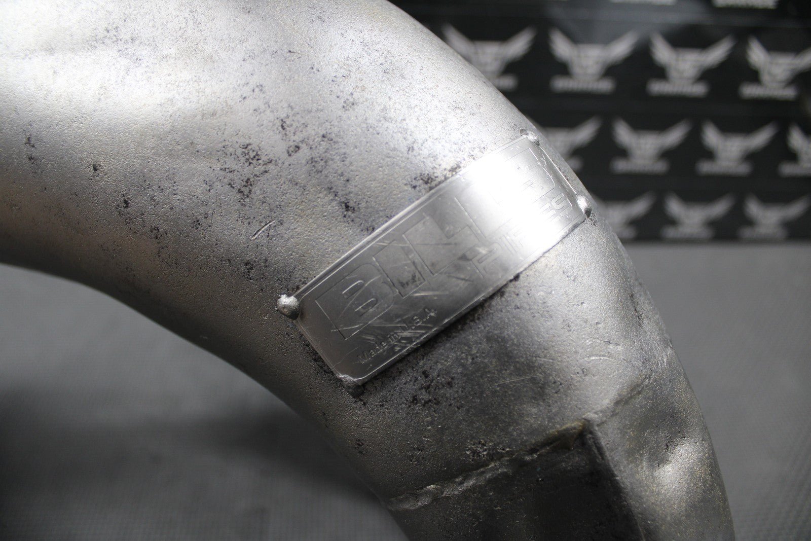 1999 SUZUKI RM125 BILLS WORKS RAW EXHAUST PIPE CHAMBER HEADER MUFFLER 14310 - 36E2 - hggarage
