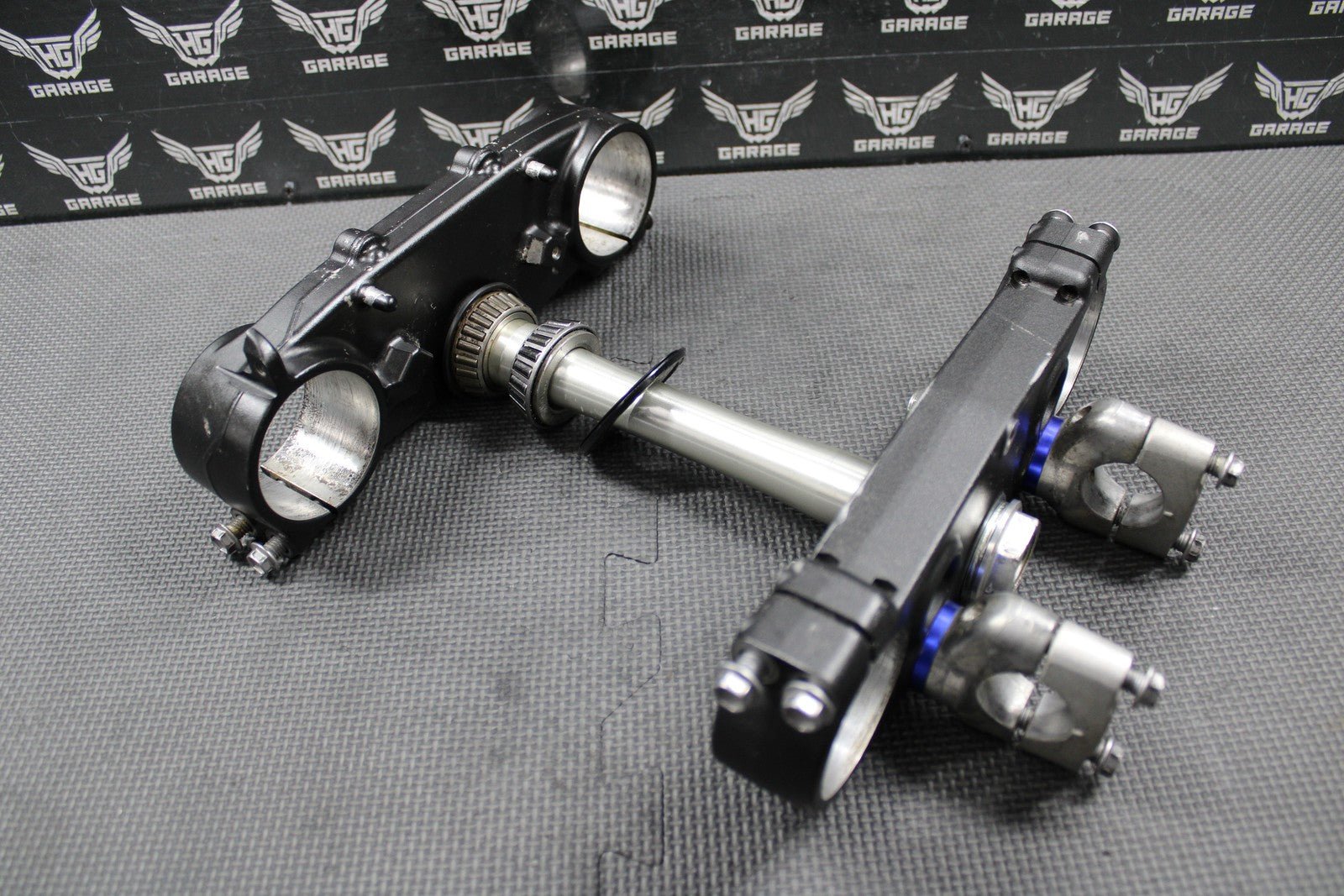 2020 YAMAHA 18 - 21 YZ250FX OEM FRONT FORKS LOWER UPPER TRIPLE TREE STEM BAR CLAMP - hggarage