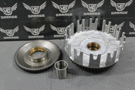 2022 YAMAHA 21 - 22 WR250F YZ250F FX OEM CLUTCH BASKET ONE WAY STARTER GEAR NICE! - hggarage