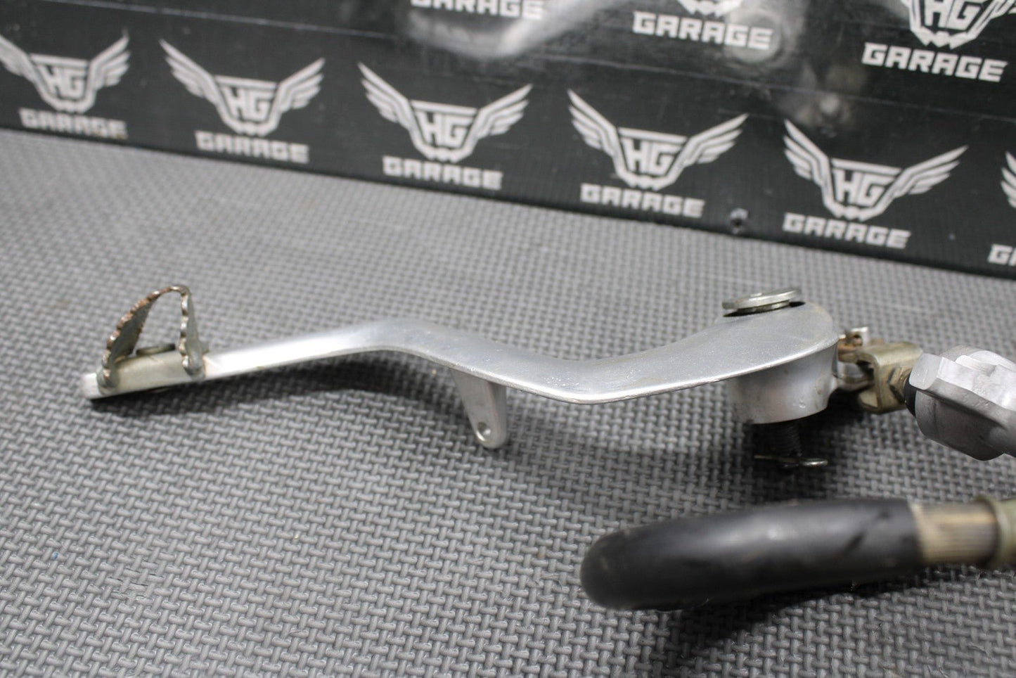 2009 YAMAHA YZ450F OEM NISSIN REAR BACK BRAKE CALIPER MASTER CYLINDER LEVER LINE - hggarage