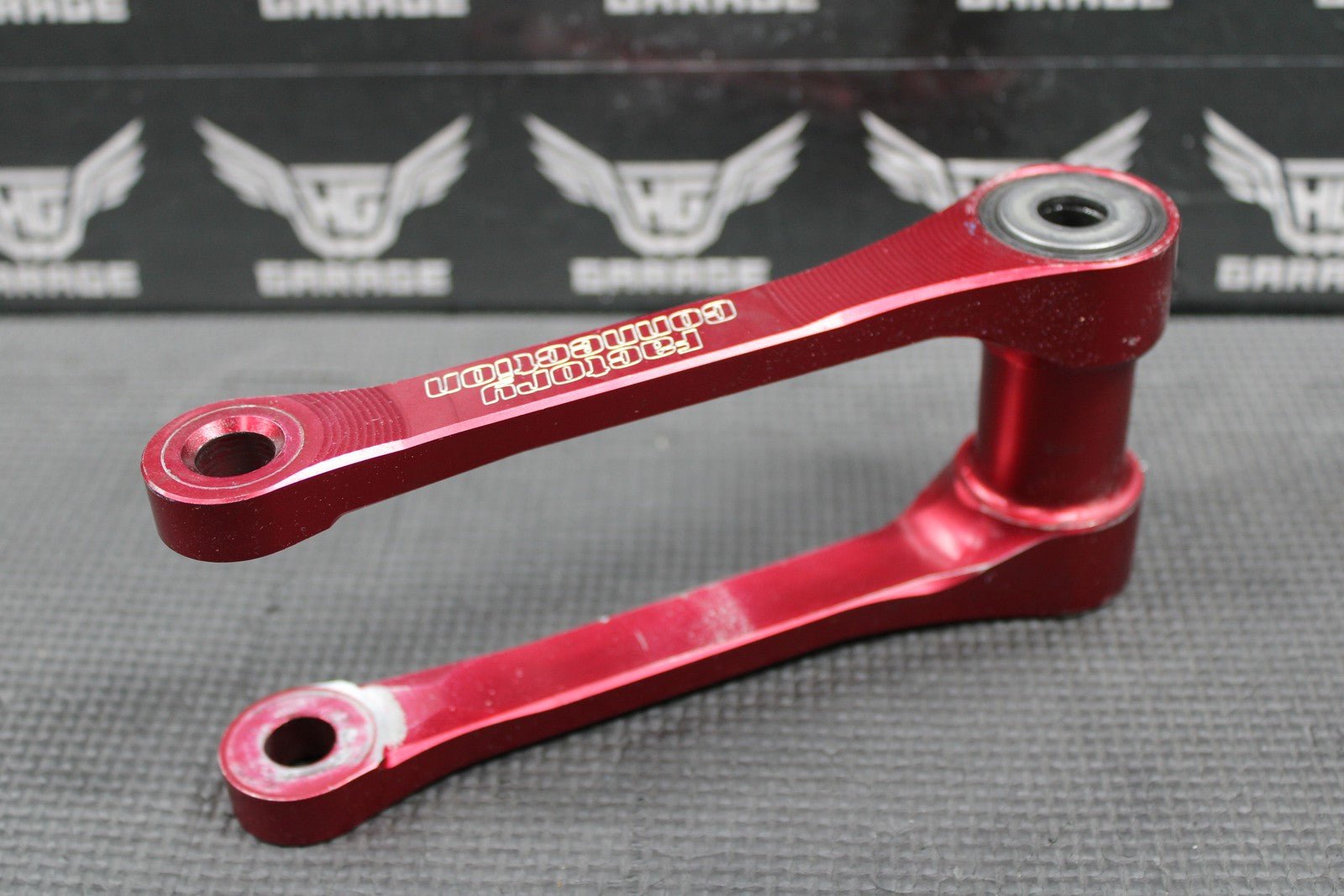 2012 HONDA CRF250R CRF450R FACTORY CONNECTION RED BILLET SHOCK SWINGARM LINKAGE - hggarage
