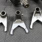1993 YAMAHA YZ125 OEM 6 SPEED TRANSMISSION TRANNY TRANS GEARBOX SHIFT FORKS GEAR - hggarage