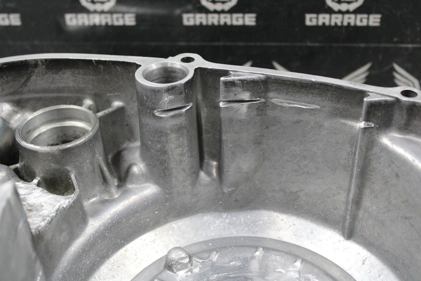 2001 YAMAHA BANSHEE 350 OEM POLISHED RIGHT CASE OUTER CLUTCH COVER 2GU - 15421 - 00 - hggarage