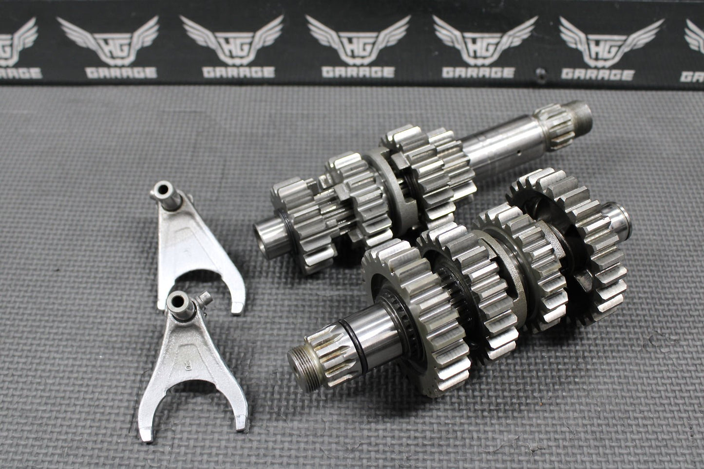 2005 03 - 05 YAMAHA YZ450F OEM ENGINE TRANSMISSION TRANNY GEARBOX SHIFT FORKS NICE - hggarage