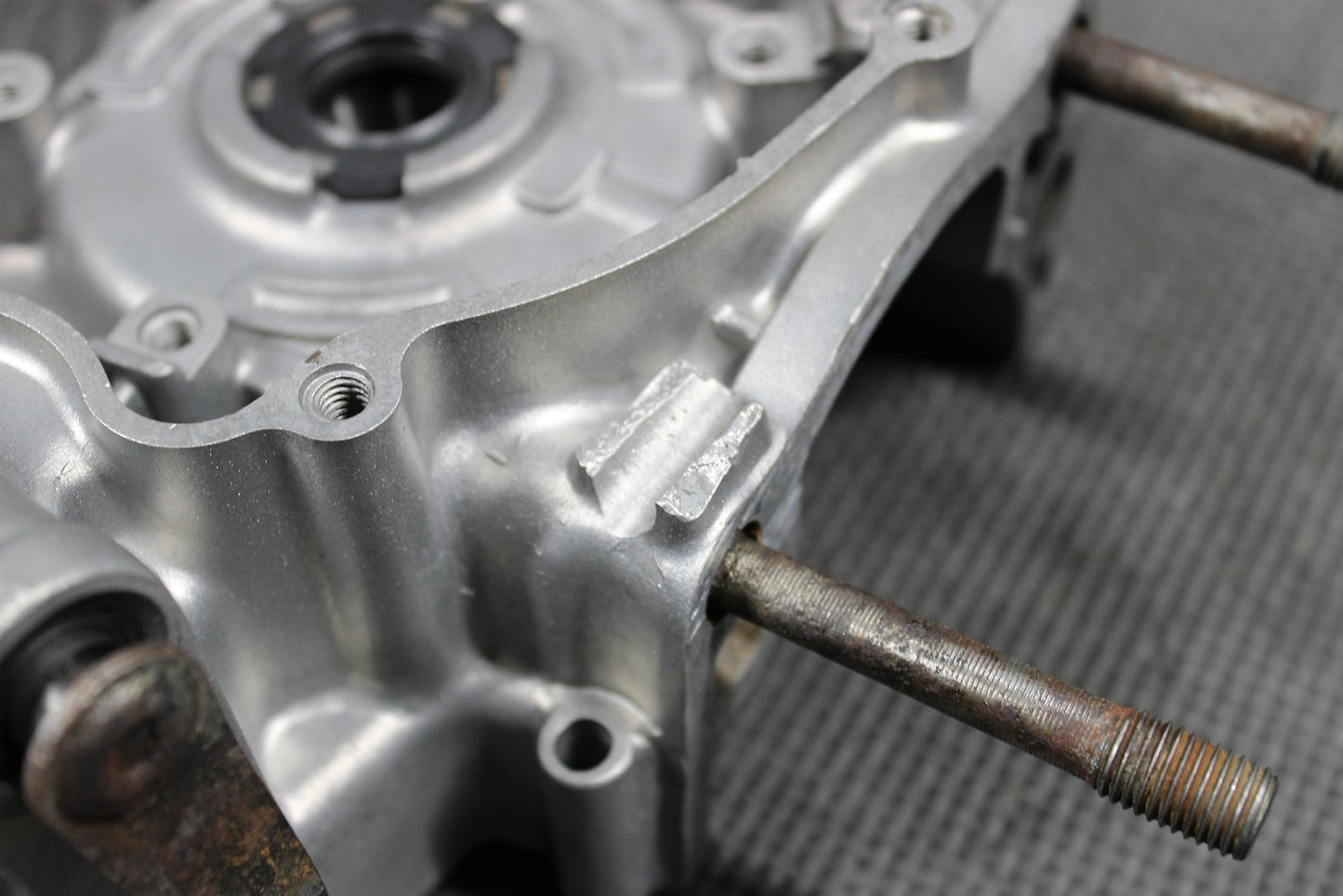 1991 Kawasaki KDX250 OEM L/R Engine Motor Crankcase Crank Cases Block Damaged - hggarage