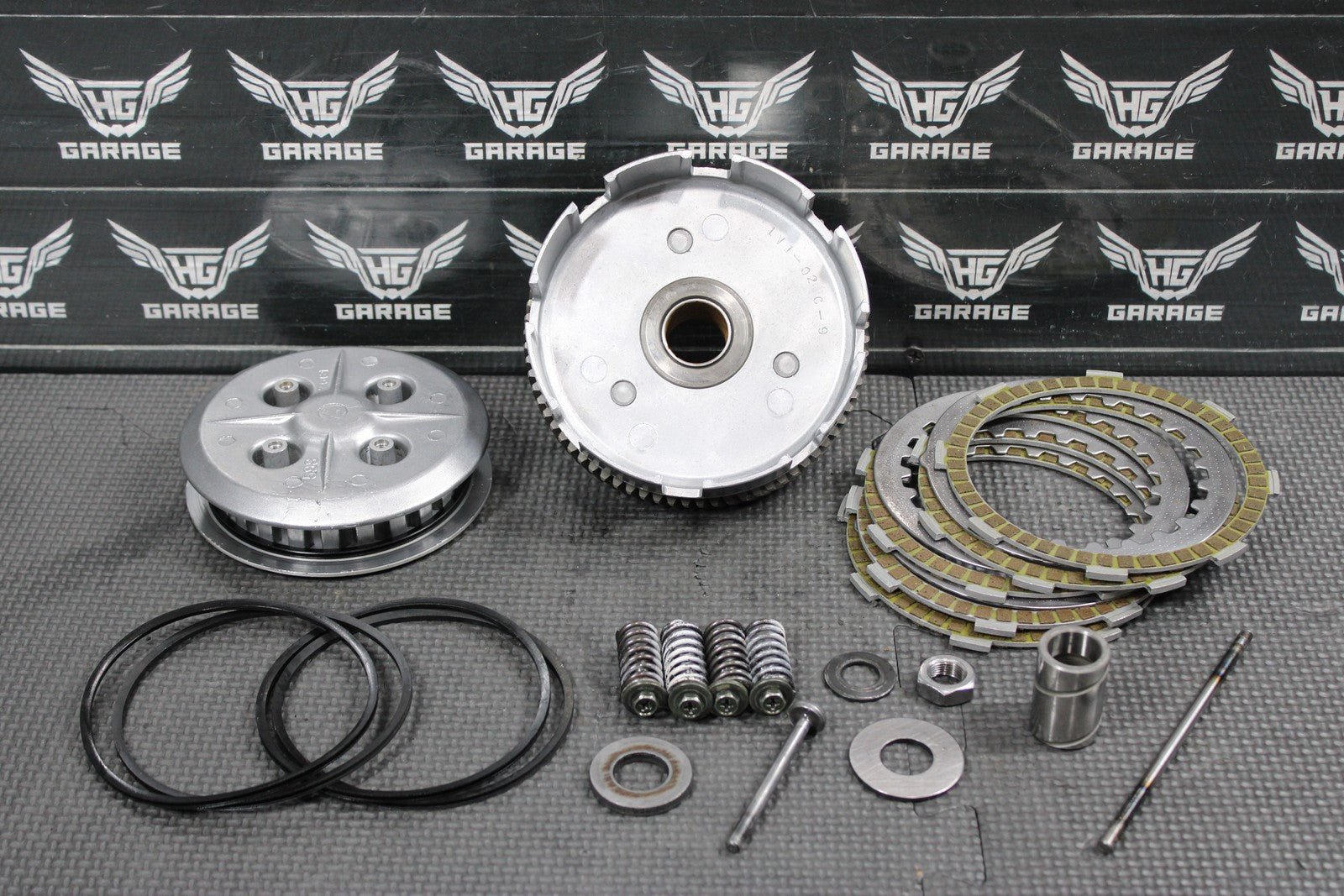 1997 YAMAHA 90 - 00 RT100 OEM COMPLETE CLUTCH W PLATES BASKET HUB NICE! - hggarage