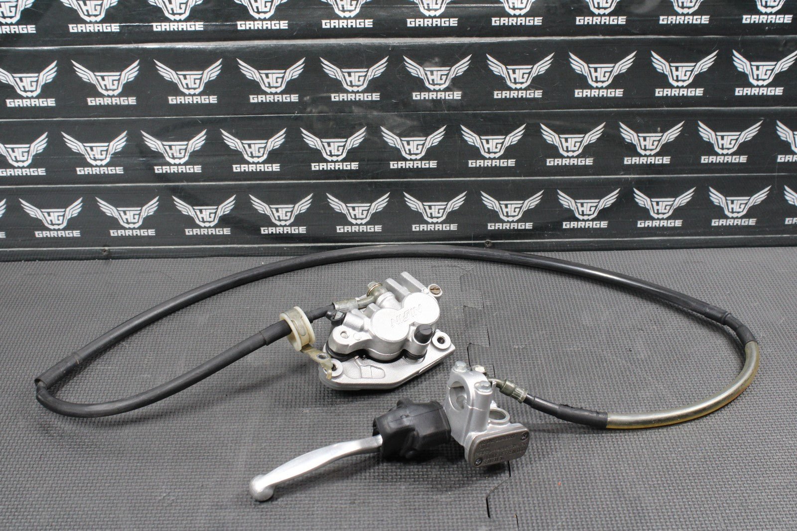 2000 SUZUKI 00 - 04 DRZ400 OEM FRONT BRAKE CALIPER MASTER CYLINDER W HOSE LEVER - hggarage
