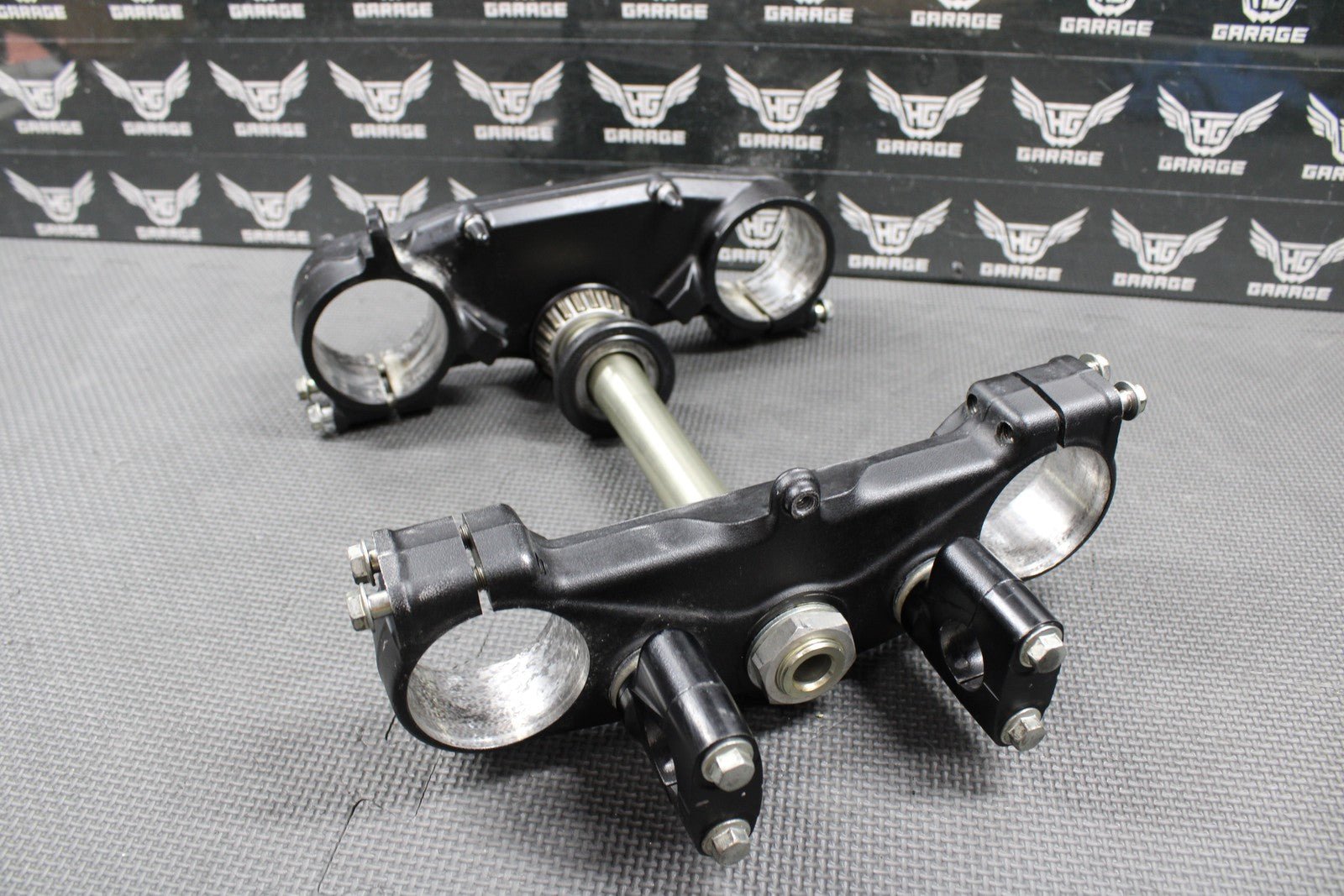 2014 KAWASAKI 13 - 14 KX250F OEM FRONT FORKS LOWER UPPER TRIPLE TREE BAR CLAMP - hggarage