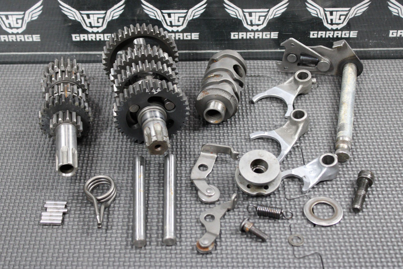 2003 KAWASAKI KX65 ENGINE TRANSMISSION GEARBOX TRANS SHIFT FORKS SHAFTS GEARS - hggarage