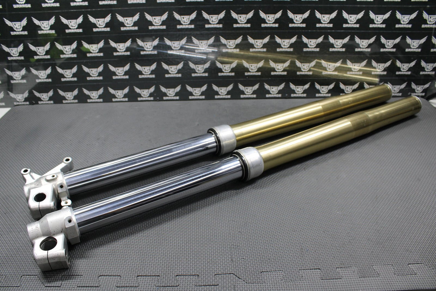 2004 04 - 07 HONDA CR125R OEM 46MM RIGHT LEFT FRONT SUSPENSION FORKS SHOCKS NICE! - hggarage