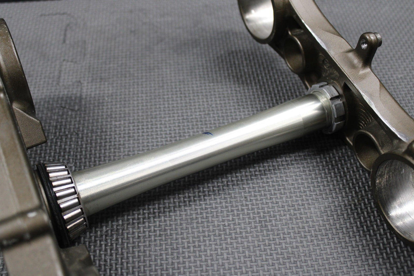2007 2008 KAWASAKI KX250F OEM FRONT FORKS LOWER UPPER TRIPLE TREE STEM BAR CLAMP - hggarage