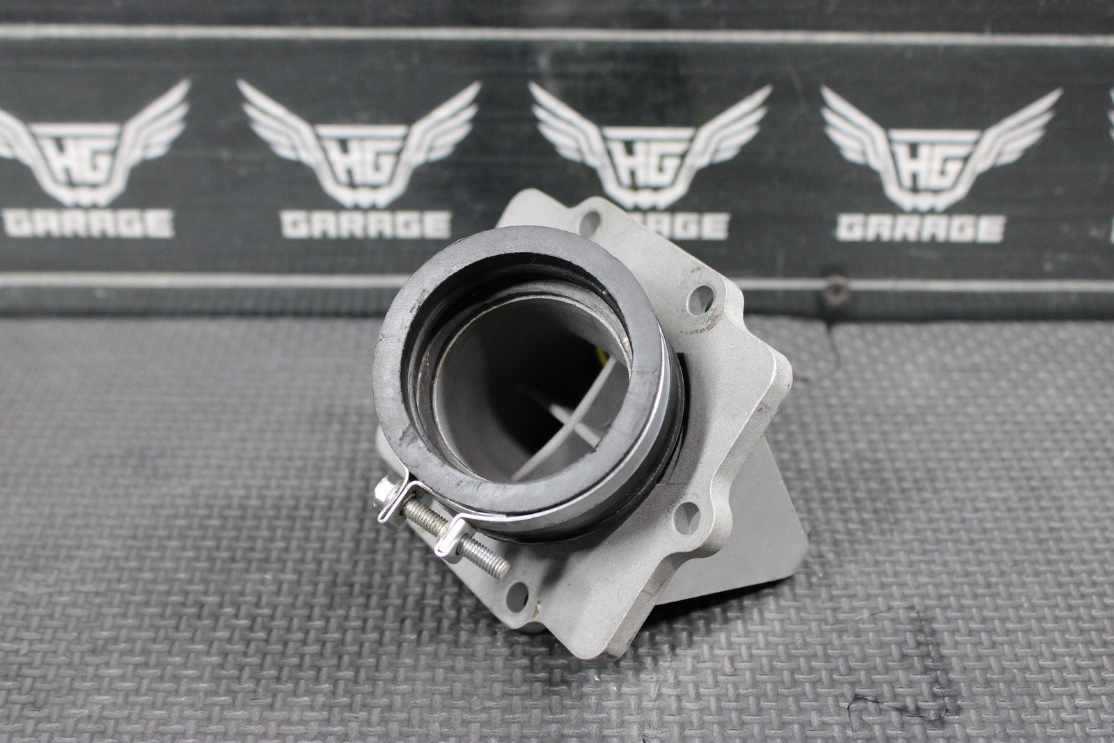1997 KAWASAKI KX250 BOYESEN RAD VALVE INTAKE BOOT REED BLOCK ASSEMBLY GOOD! - hggarage
