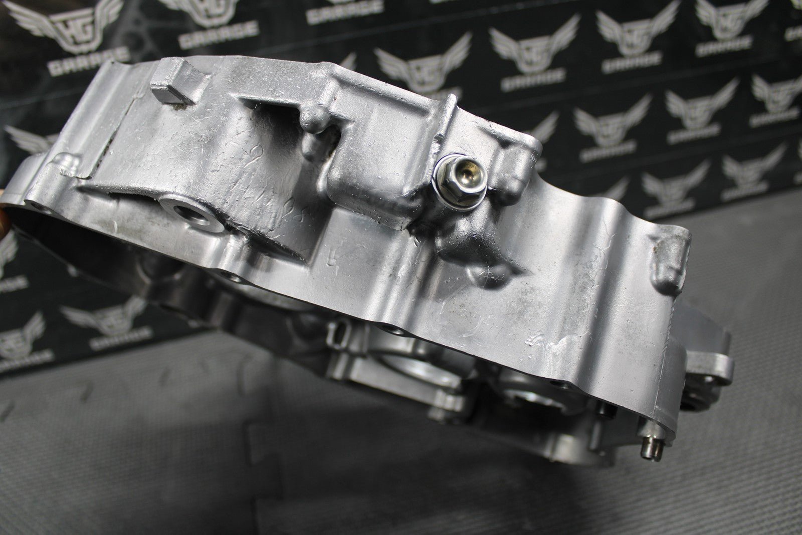 2008 HONDA CRF250R OEM RIGHT ENGINE CRANKCASE CRANK CASE 11100 - KRN - A10 GOOD! - hggarage