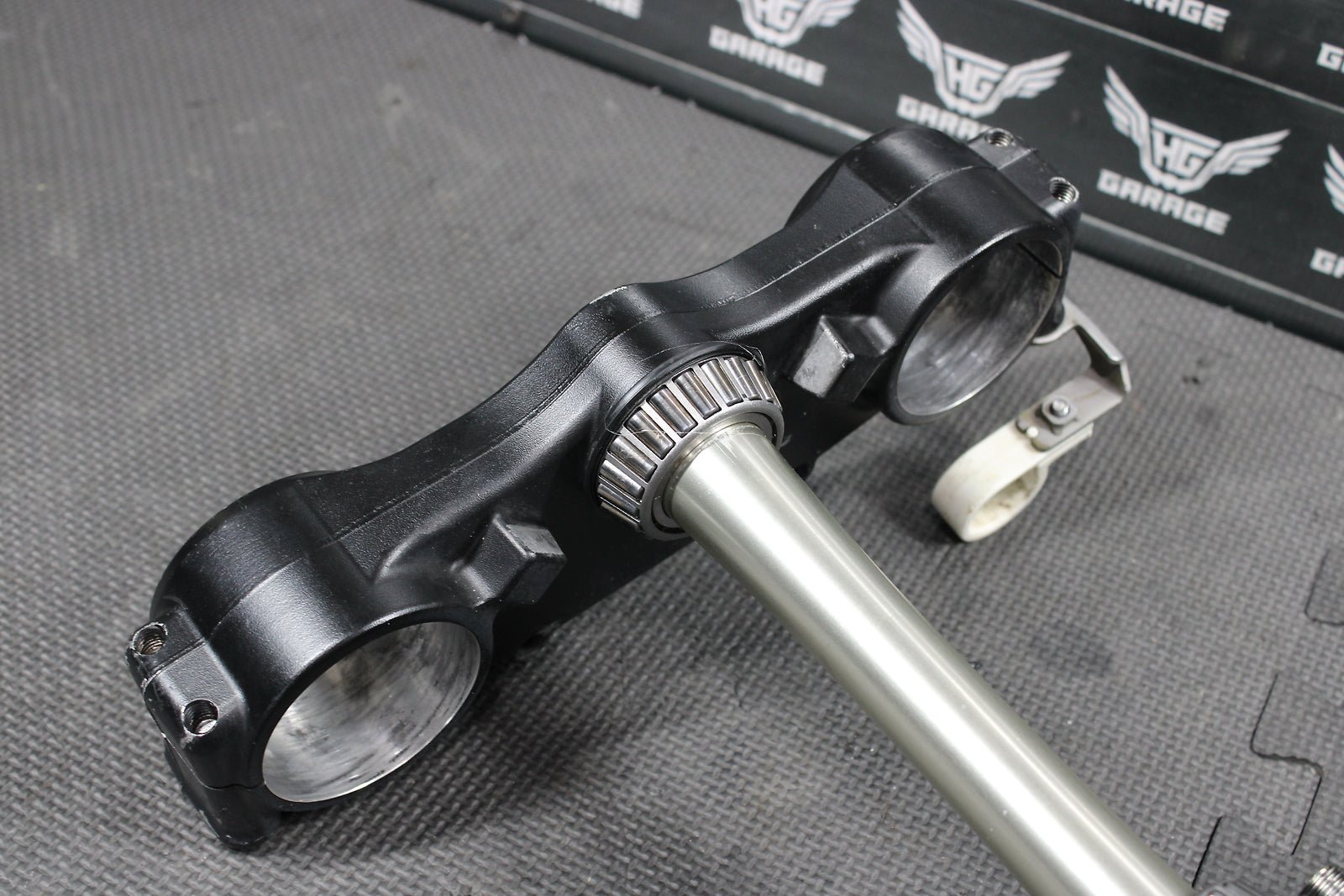 2009 Kawasaki KX250F OEM Front Forks Lower Upper Triple Tree Stem Clamp - hggarage