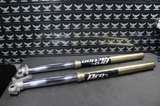2008 Kawasaki KX250F OEM Right Left Front Suspension Forks Shocks 44071 - 5057 - hggarage
