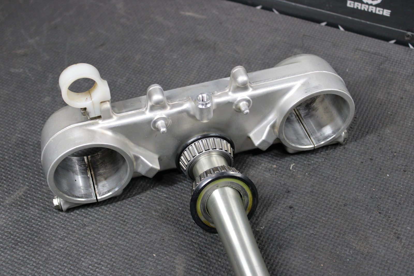 2013 HONDA CRF450R OEM FRONT FORKS LOWER UPPER TRIPLE TREE STEM CLAMP NICE! - hggarage