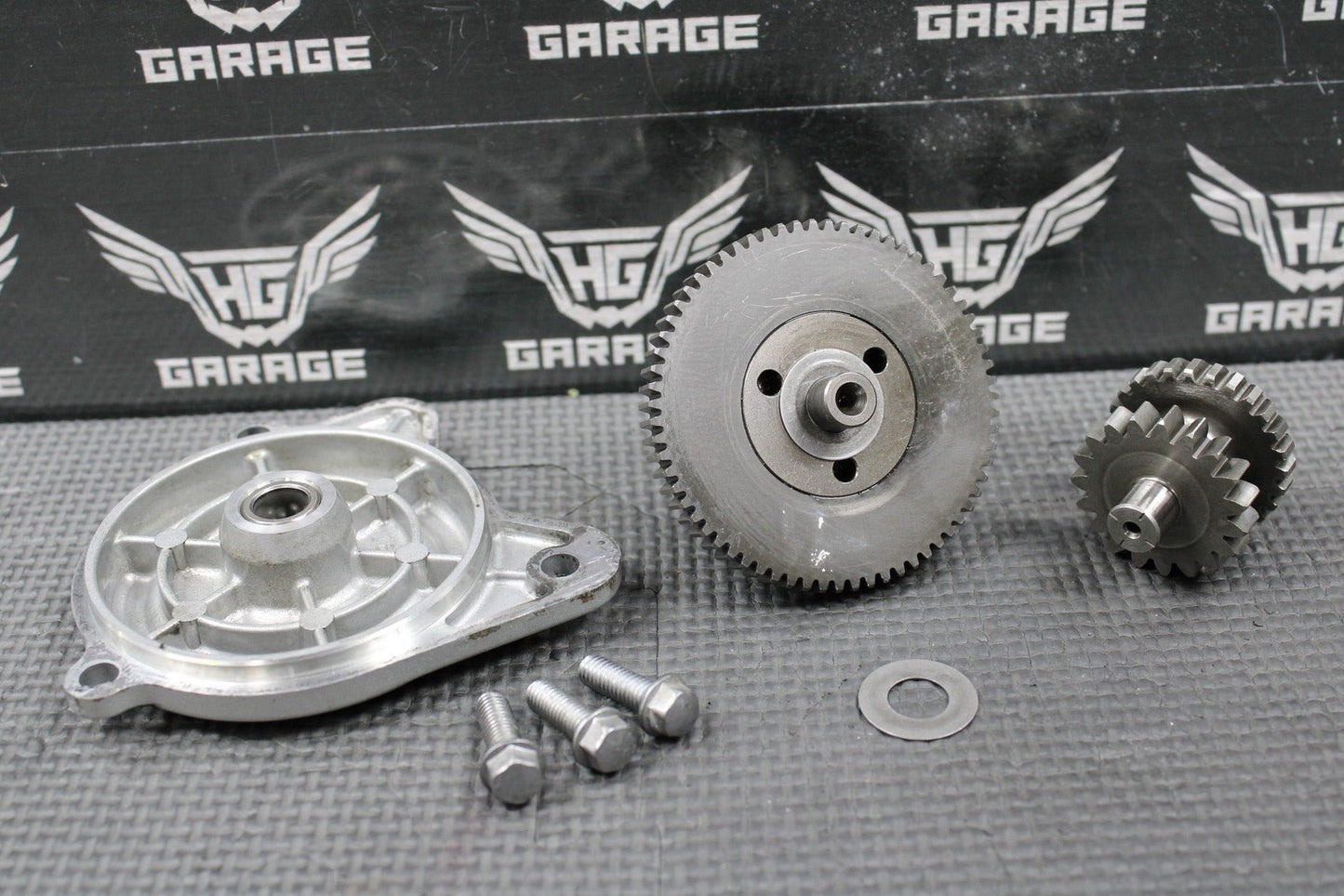 2009 KAWASAKI KLX250SF OEM ELECTRIC START STARTER IDLER LIMITER GEARS 39076 - 0020 - hggarage