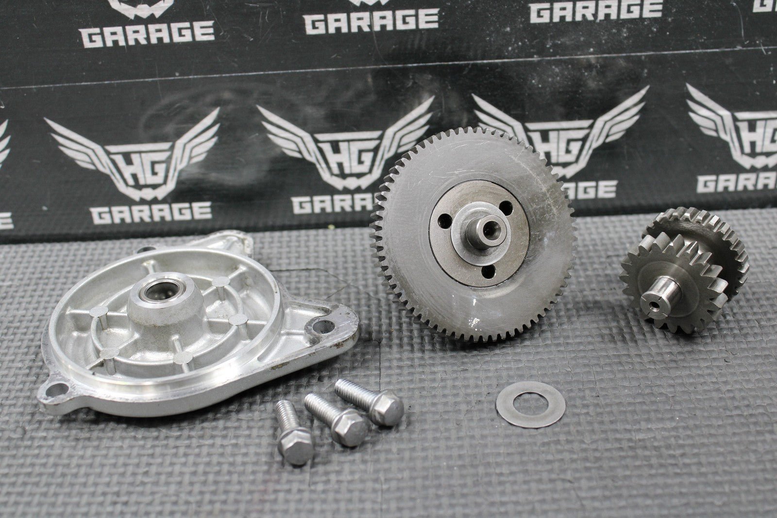 2009 KAWASAKI KLX250SF OEM ELECTRIC START STARTER IDLER LIMITER GEARS 39076 - 0020 - hggarage