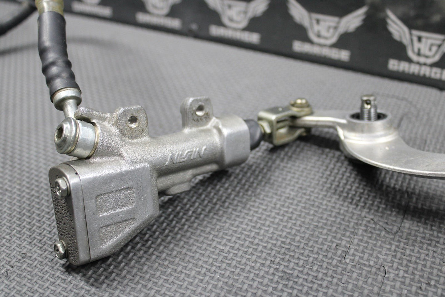 2020 SUZUKI RMZ250 OEM NISSIN REAR BACK BRAKE CALIPER MASTER CYLINDER LEVER GOOD - hggarage